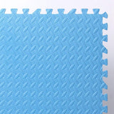 Set van 56 Vloerbeschermingsmatten met Randen – 30 x 30 cm | EVA Schuim Puzzeltegels voor Fitness, Gym, Garage, Speelkamer of Zwembad | Antislip, Geluiddempend &amp; Waterdicht – 1 cm dik