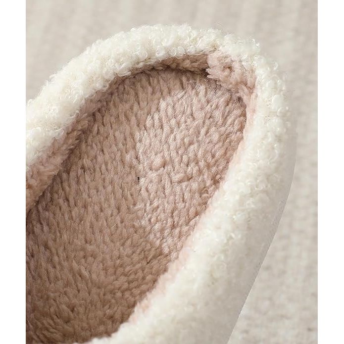 Winter Sloffen met Liefdevol Harten Borduurwerk - Gezellige en Warme Pantoffels voor Binnen in de Slaapkamer - Zachte en Comfortabele Dames Pantoffels voor de Winter - Huiselijke en Knusse Slippers met Hartenborduursel
