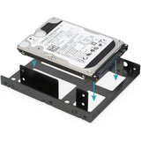 2,5 inch tot 3,5 inch externe harde schijf SSD metalen montagekit - Dubbele Bevestigingsbeugel voor 2x 2,5 Inch SSD/HDD - Geschikt voor 3,5 Inch Slot in PC Behuizingen - ATX Voedings- en SATA-datakabels adapterbeugel - SATA datakabels en schroeven