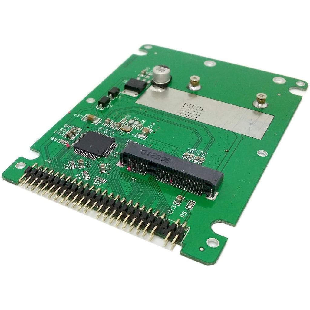 mSATA Mini PCI-E SATA SSD naar 2.5" IDE 44pin Harde Schijf Behuizing - Wit, Geschikt voor Notebook en Laptop