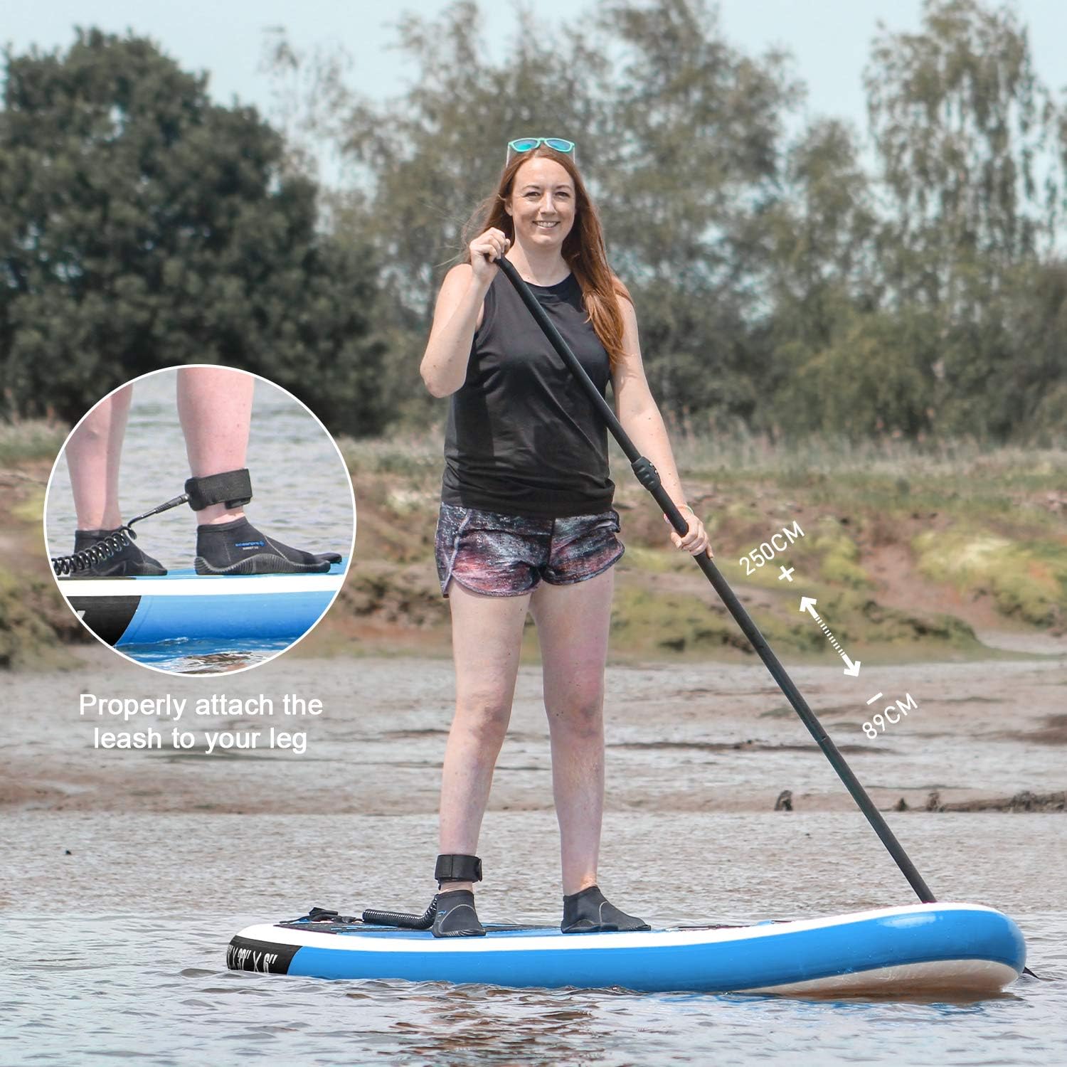 Goosehill Opblaasbaar Stand Up Paddle Board 10'6 x 32 x 6 SUP Board Allround iSUP Peddelboard Paddleboard Opblaasbaar Pakket Verstelbare Peddel Rugzak Veiligheidskoord Pomp Fin Surfbord Waterboard Voor Meer Rivier Oceaan – Tribe Serie -Roze