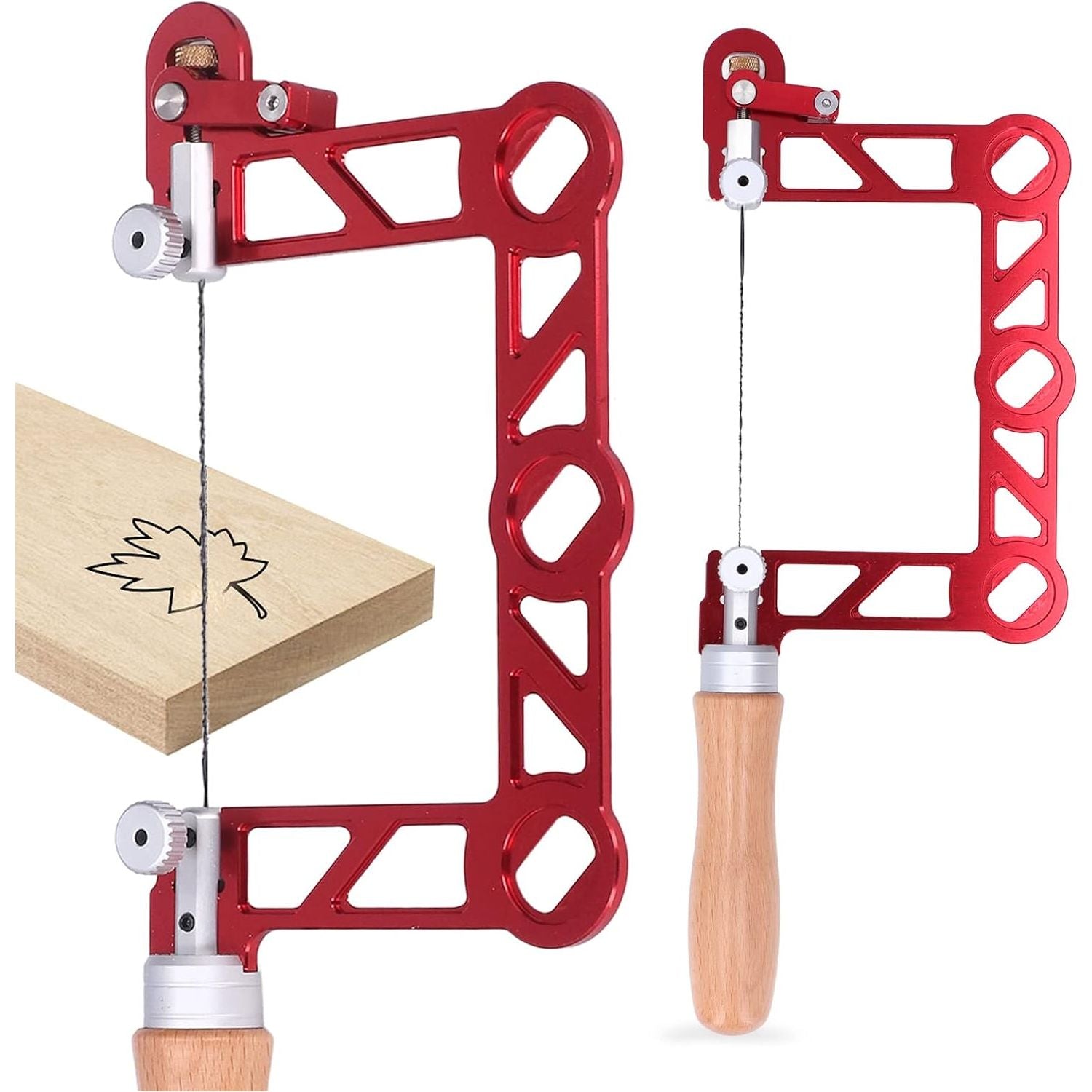Professionele Zwaar Uitgevoerde Kapzaag met Frame en Vervangbaar Blad, Multidirectioneel Snijdend Handgereedschap voor Hout, Plastic, Rubber, Zacht Metaal (5 inch) - Duurzaam en Veelzijdig - Efficiënte Snijprestaties - Gemakkelijk te Gebruiken