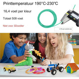 Filament voor 3D Pen 1.75 mm ABS/PLA Filament - Geschikt voor Tekenen, Kunst en Knutselen, Modelleren en Onderwijs - Hoogwaardige 3D Pen Filamenten - Diverse Kleuren - Duurzaam en Flexibel Materiaal - Eenvoudig te Gebruiken en Compatibel met de Meeste 3D