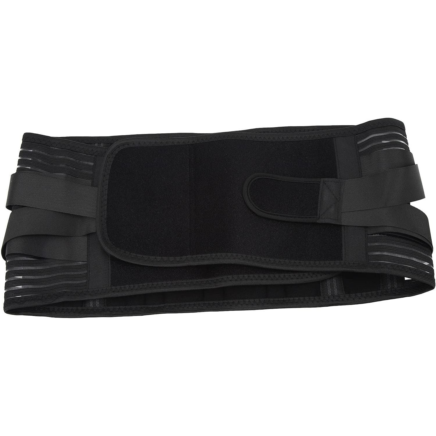 Taille Steunriem - 6-Voudige Rugbrace Met Ritssluiting - Ademend Elastisch Gaas - 16-Gaats Ontwerp - Rugbescherming Voor Heren - Maat M - Voor Preventie en Ondersteuning - Verstelbare Compressiebanden - Anti-slip Siliconen Riemen