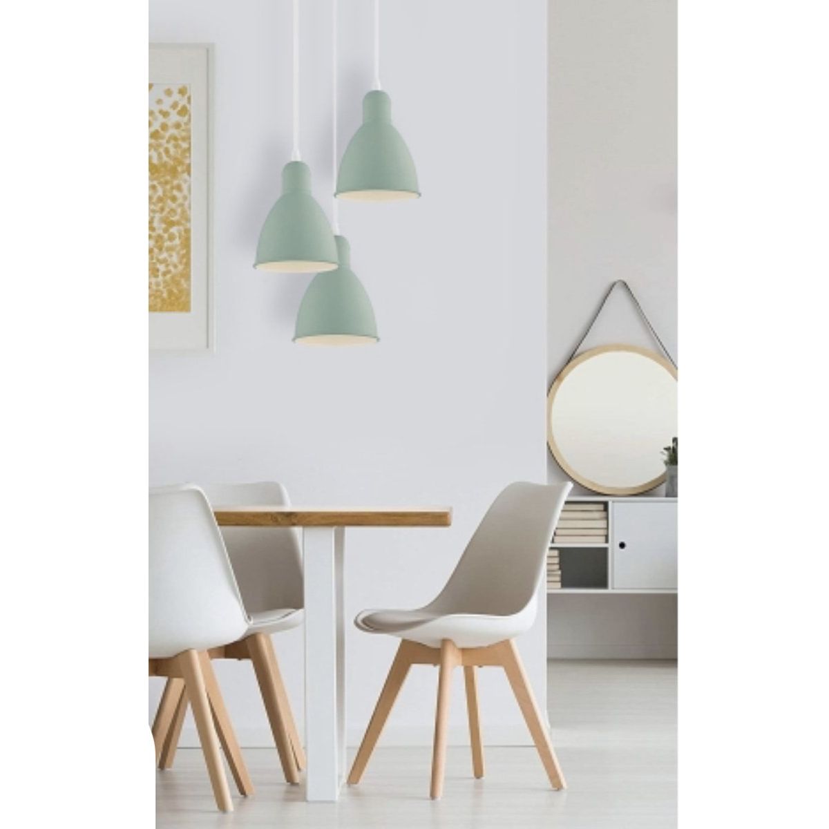 Hanglamp - Priddy Grijs - 150cm Lang - Industriële Stijl - Zwart Metaal - Retro Ontwerp - Verstelbare Ophanghoogte - E27 Fitting - Voor Woonkamer, Eetkamer of Kantoor - Energiezuinige Verlichting - Tijdloos Design