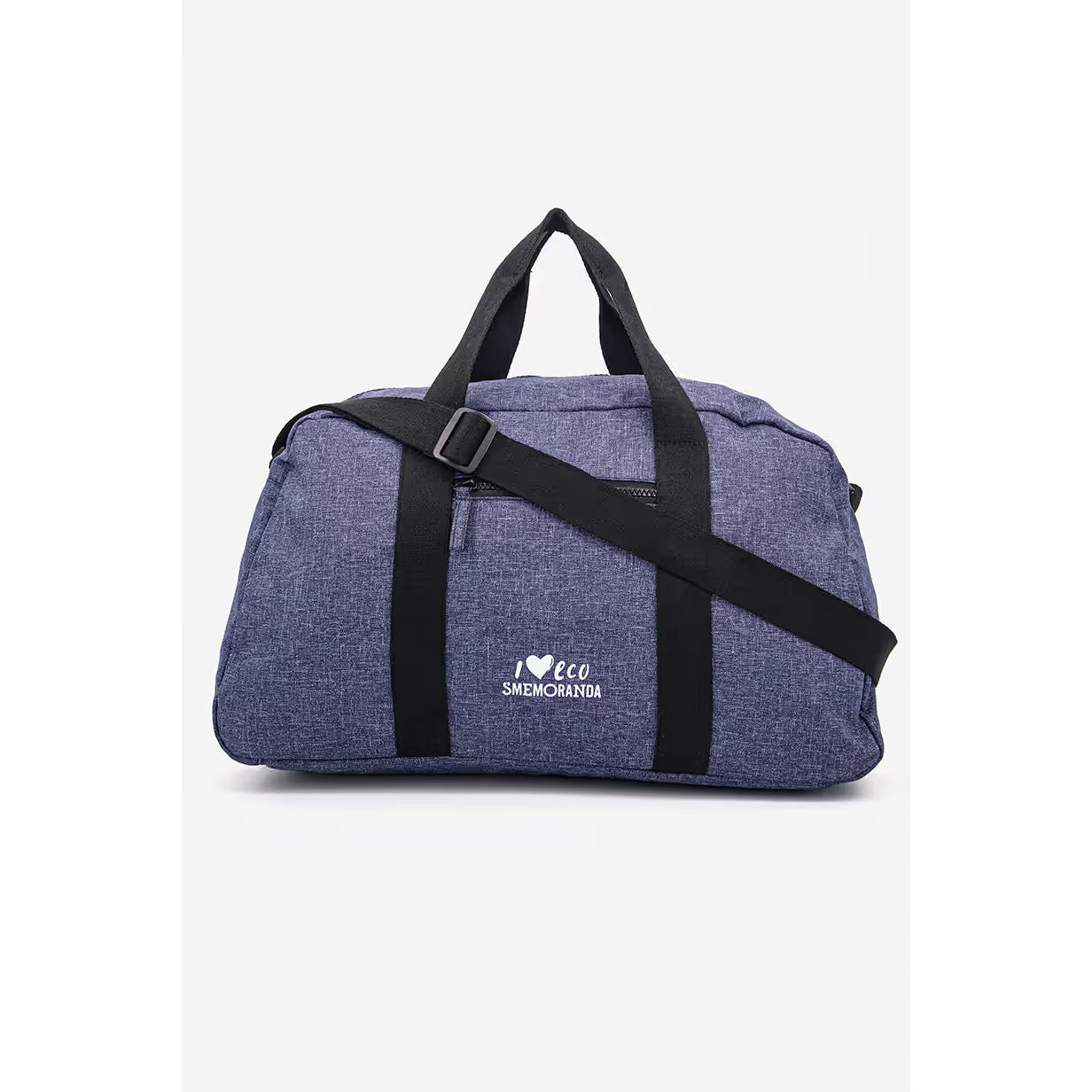 Smemoranda Weekendtas - Reistas - Duffel  - Schoedertas  – Navy Blue – Minimalistisch Design – 100% Recycled Polyester – Duurzame Ecologische Tas met Ritssluiting – Verstelbare Schouderband – 27x27x23 cm