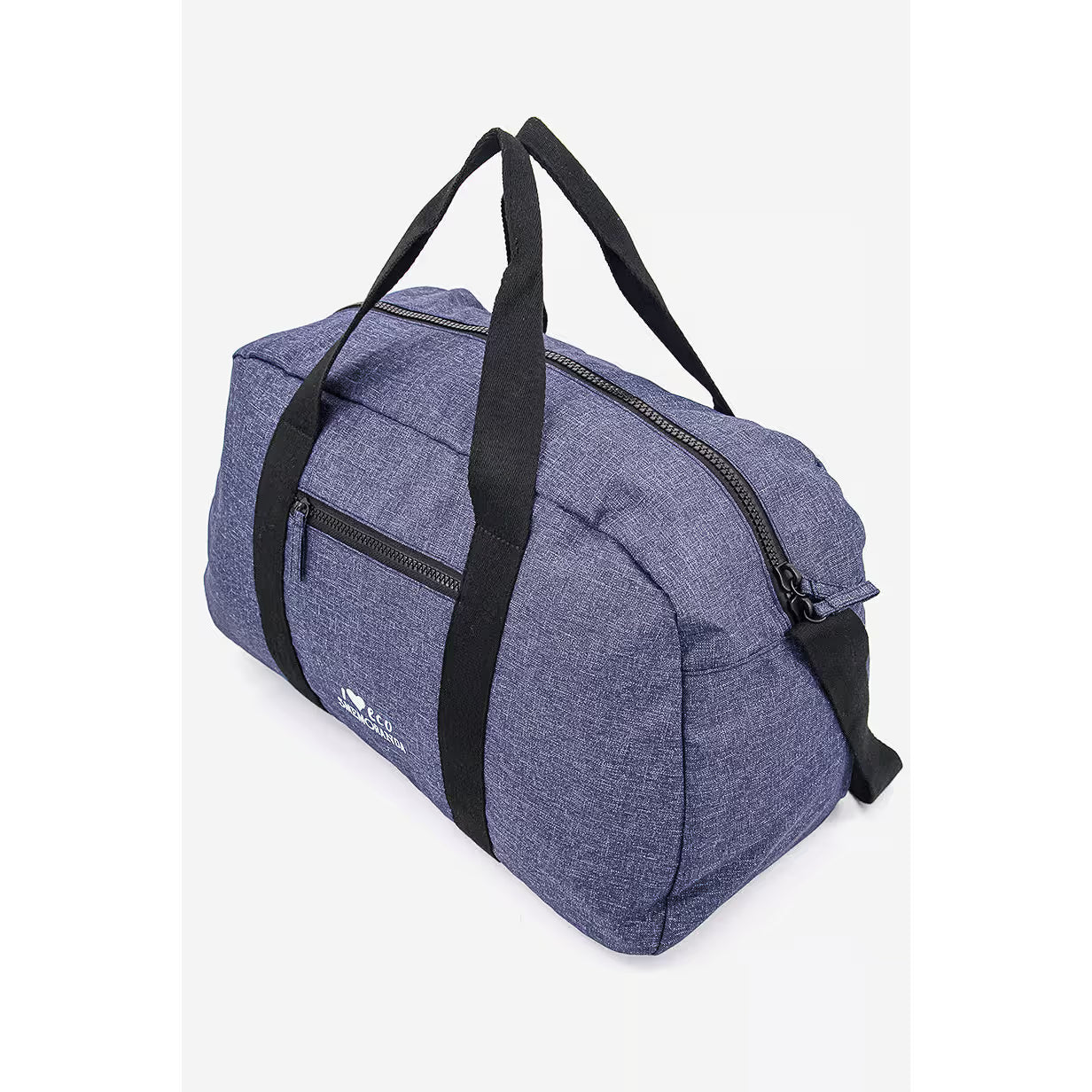Smemoranda Weekendtas - Reistas - Duffel  - Schoedertas  – Navy Blue – Minimalistisch Design – 100% Recycled Polyester – Duurzame Ecologische Tas met Ritssluiting – Verstelbare Schouderband – 27x27x23 cm