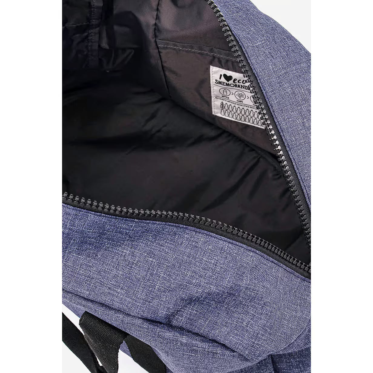Smemoranda Weekendtas - Reistas - Duffel  - Schoedertas  – Navy Blue – Minimalistisch Design – 100% Recycled Polyester – Duurzame Ecologische Tas met Ritssluiting – Verstelbare Schouderband – 27x27x23 cm