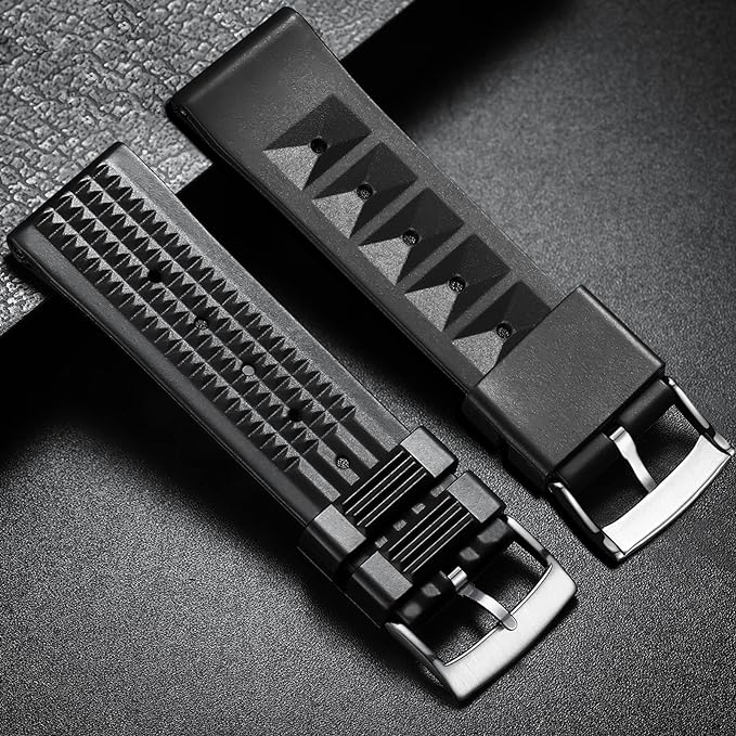 ADDIESDIVE Rubberen Horlogeband 20mm - Waterbestendig en Duurzaam - Geschikt voor Duikhorloges en Smartwatches met Snelle Verwisselbare Veerstangen