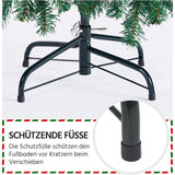 Yaheetech Kunstkerstboom - 127,5 cm Hoog - Diameter 67 cm - Onverlichte PVC Kerstboom met ca. 330 Takpunten - Inclusief Opvouwbare Metalen Standaard - Traditioneel Groen Ontwerp