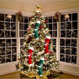 Kerstsokken Gebreide Rendiermotief - Klassieke Stijl met Een Speels Tintje - Hoogwaardige Kwaliteit - 4 Stuks (2 Rood, 2 Groen)