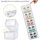 6 Stuks - Hard-Plastic Schoenendozen - Opvouwbare en Stapelbare Opbergbox - Transparante Schoenboxen - Schoenendoos voor Sneakers - Hakken - Platte Schoenen - Magnetische Deur - Maat Tot 46 - 34.5 x 27 x 19 cm