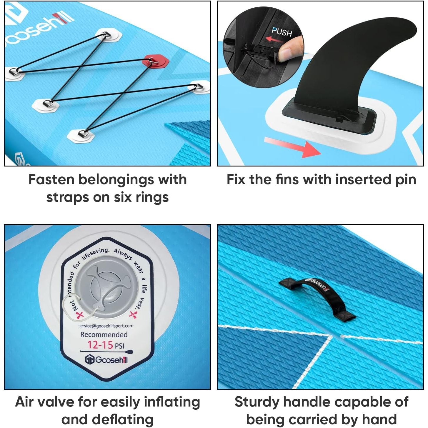 Goosehill Opblaasbaar Stand Up Paddle Board 10'6 x 32 x 6 SUP Board Allround iSUP Peddelboard Paddleboard Opblaasbaar Pakket Verstelbare Peddel Rugzak Veiligheidskoord Pomp Fin Surfbord Waterboard Voor Meer Rivier Oceaan – Tribe Serie -Roze