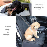 1 Stuk - Verstelbare Hoofdsteun Honden Autogordel - Elastische Autoveiligheidsgordel Voor Honden en Katten - Sterke Nylon Bungee Buffer Hondentuigje - Grijs - Geschikt Voor Kleine, Middelgrote en Grote Huisdieren - Veilig Reizen Met Huisdieren