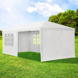 XL Partytent – Paviljoen – 3x6 Meter – Incl. 6 Afneembare Zijwanden – Stalen Frame – Waterafstotend Doek – Snel Op te Zetten – Voor Communie, Bruiloft, Barbecue of Festival – Kleur: Wit