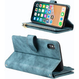 Multifunctioneel Portemonnee Hoesje voor iPhone X en iPhone Xs (5.8 Inch) - Creditcardhouder - Afneembare Schouderband - Duurzaam PU Leer - Handig Ritsvak - Beschermhoes voor iPhone X - Beschermhoes voor iPhone Xs - Telefoonhoesje met Portemonnee