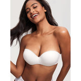 DOBREVA - Strapless Push-Up BH - 75B - Plus Size - Padded - Met Beugel - Multiway Bandeau - Afneembare Verstelbare Bandjes - Anti-Slip Siliconen