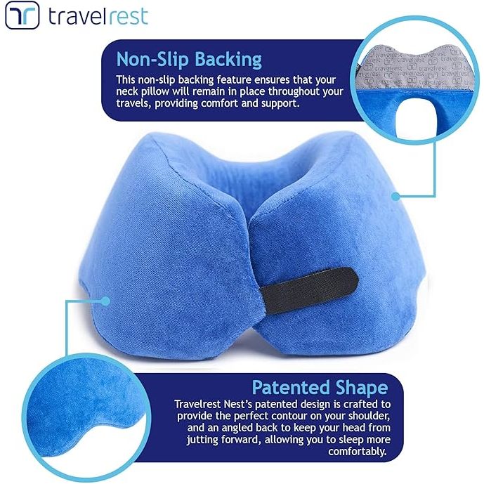 Reis Comfortabeler dan Ooit Ontspannen Onderweg Ultiem Comfort met het Ergonomische  Reiskussen - Perfect voor Alle Reistypes