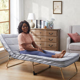 Jamdok Draagbaar Logeermatras met Gel Memory Foam – Opvouwbaar Slaapkussen met Afneembare en Wasbare Katoenen Hoes – 3-Laags Structuur met Traagschuim – Matras Topper 75 x 30 x 10 cm – Roll-Up Campingmat voor Logés, Reizen of Kinderen