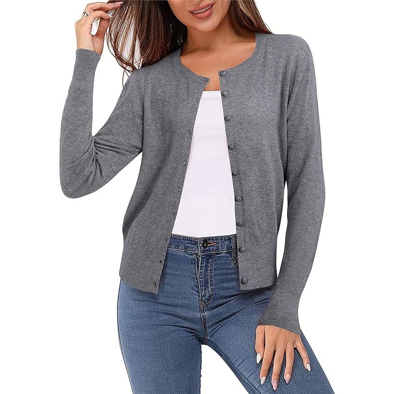 Dames Vest - Lichtgewicht Vest voor Vrouwen - Korte Mouw/Lange Mouw Zomer Vest - Effen Top - Zomerse Vest - Vest met Korte/Lange Mouwen - Vrouwelijke Cardigan - Luchtig Damesvest - Zomer Vest met Korte/Lange Mouwen