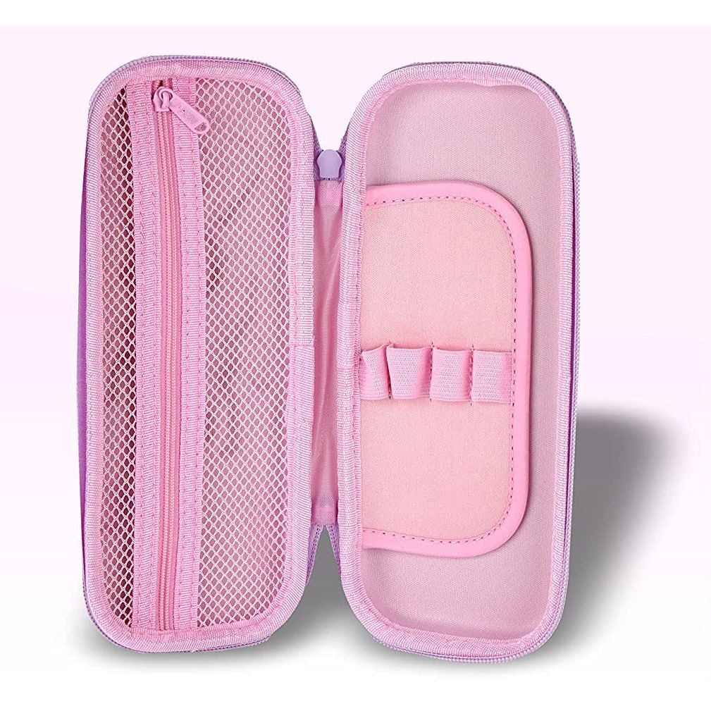 Schattig - 3D Etui - Pennen Houder - Potlood Tasje - EVA Reliëf - Potloodhoesje - Droomroze