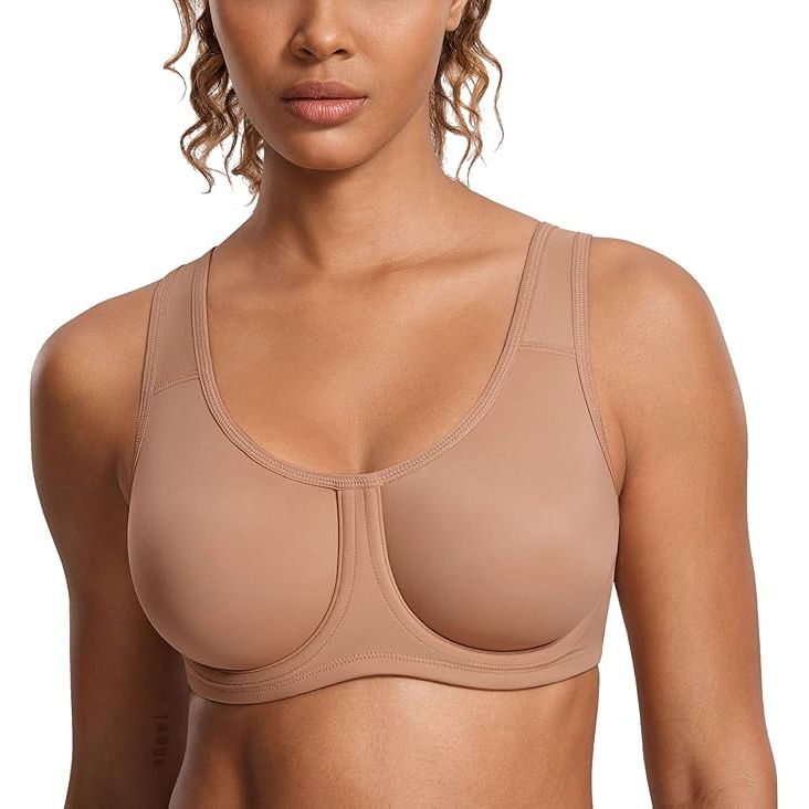 SYROKAN – Sportbh Dames – Max Control – Underwire – High Impact – Grote Maten – Verstelbare Brede Bandjes – Naadloze Ongevoerde Cups – Maat 95F