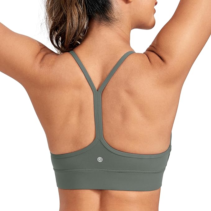 CRZ YOGA - Butterleuxe Vrouwen Longline Sport BH - Zonder Beugel - Racerback - Spaghettibandjes - Ultra Zachte Compressie - Ademend en Lichtgewicht - Voor Yoga Pilates en Fitness