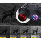 Digitale Infrarood Nachtkijker Verrekijker - 300M Bereik - 4X Zoom - HD Foto en Video - Inclusief 32GB SD Kaart - Zwart