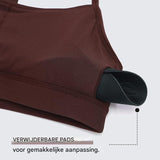 CRZ YOGA - Vrouwen Low Impact Sport BH - Maat M - Butterluxe Collectie - Y-Racer Back - Spaghetti Bandjes - Gewatteerd met Verwijderbare Pads - Ultiem Zacht en Ademend - Voor Yoga en Lichte Workouts