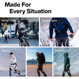 Hypershell X Go exoskelet – AI bewegingsondersteuning wearable – opvouwbaar exosuit voor wandelen en hiken – 400W motor 15 km bereik – lichtgewicht 2 kg outdoor mobility systeem – waterbestendig IP54 met snelle 65W oplading