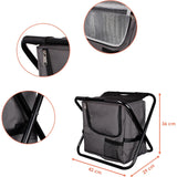 Spetebo Opvouwbare Campingstoel met Geïntegreerde Koeltas – 2-in-1 Kruk en Koelbox – Lichtgewicht – 21L Isolatievak – Ideaal voor Vissen, Kamperen en Picknicks – 42x36x29 cm