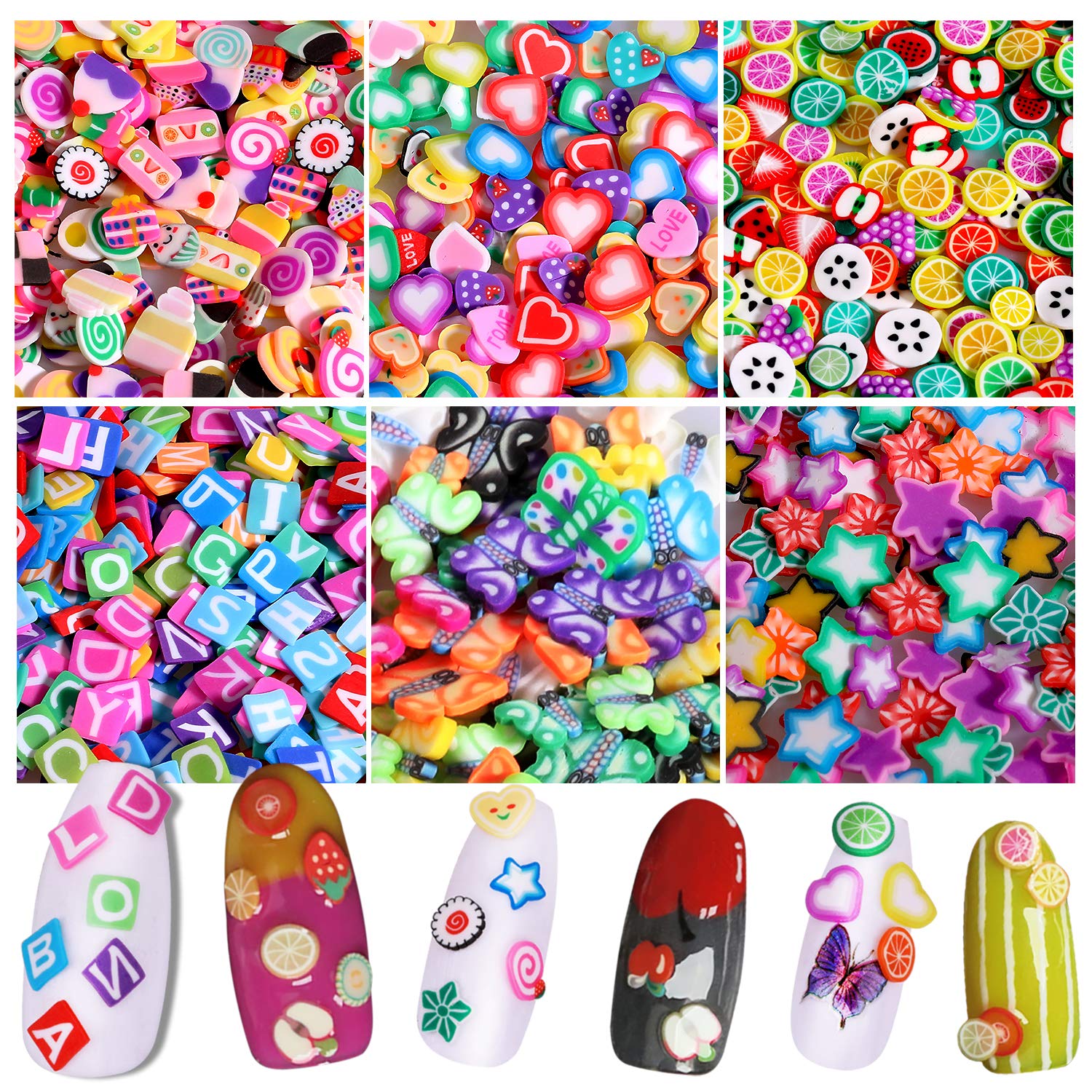 3000+ Stuks - Schattige 3D-Nagelstickers voor DIY-Manicure en Decoratie -3D-Nagelstickers Set - Schattige Ontwerpen - Milieuvriendelijk - Veelzijdig en Herbruikbaar - Voor Nagelkunst en Decoratie