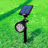 Krachtige LED Solar Schijnwerpers voor Tuinverlichting - Helder en Instelbaar - Zwart - 1 Stuck