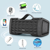 Oraolo Bluetooth Speaker - 40W Draagbare Draadloze Luidspreker met Stereogeluid - IPX6 Waterdicht - 24 Uur Afspelen - Ideaal voor Binnen- en Buitengebruik