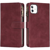 Mobiele Telefoon Ketting iPhone 11 pro Hoesje met Strap - Flip Leren Portemonnee Telefoonhoesje - 9 Kaartsleuven - Magnetische Sluiting - Flip Case Beschermhoes voor iPhone 11 - Handige Flipcase met Band - Wallet Case - Beschermende Telefoonhoes