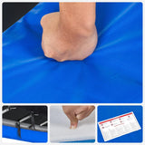 Trampoline Randkussen 14FT - Ø427cm – Vervangende Veerafdekking Voor Ronde Trampolines Ø427 cm – Waterdicht Veiligheidskussen Met Dikke EPE Foam – UV-Bestendig – Veerbescherming Met Bevestigingsbanden – Blauw Springkussen Rand