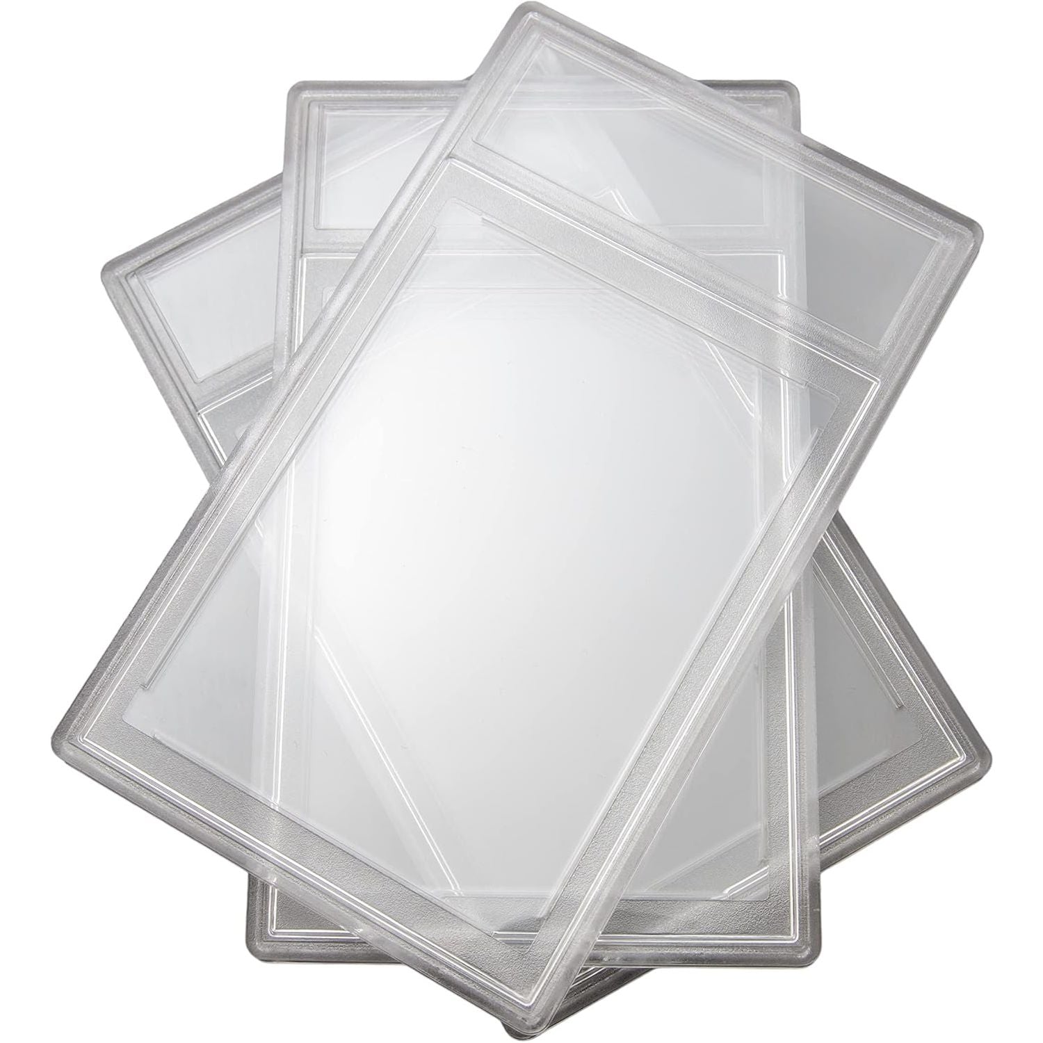 3 Stuks - Krasbestendige Kaarthouder voor Ruilkaarten -  Professionele Verzamelkaarten Beschermer - Acryl Graded Card Slab Sleeves met Labelpositie, Perfect voor YuGiOh, MTG & Sportkaarten Opslag en Display -Ideaal voor Verschillende Kaartformaten
