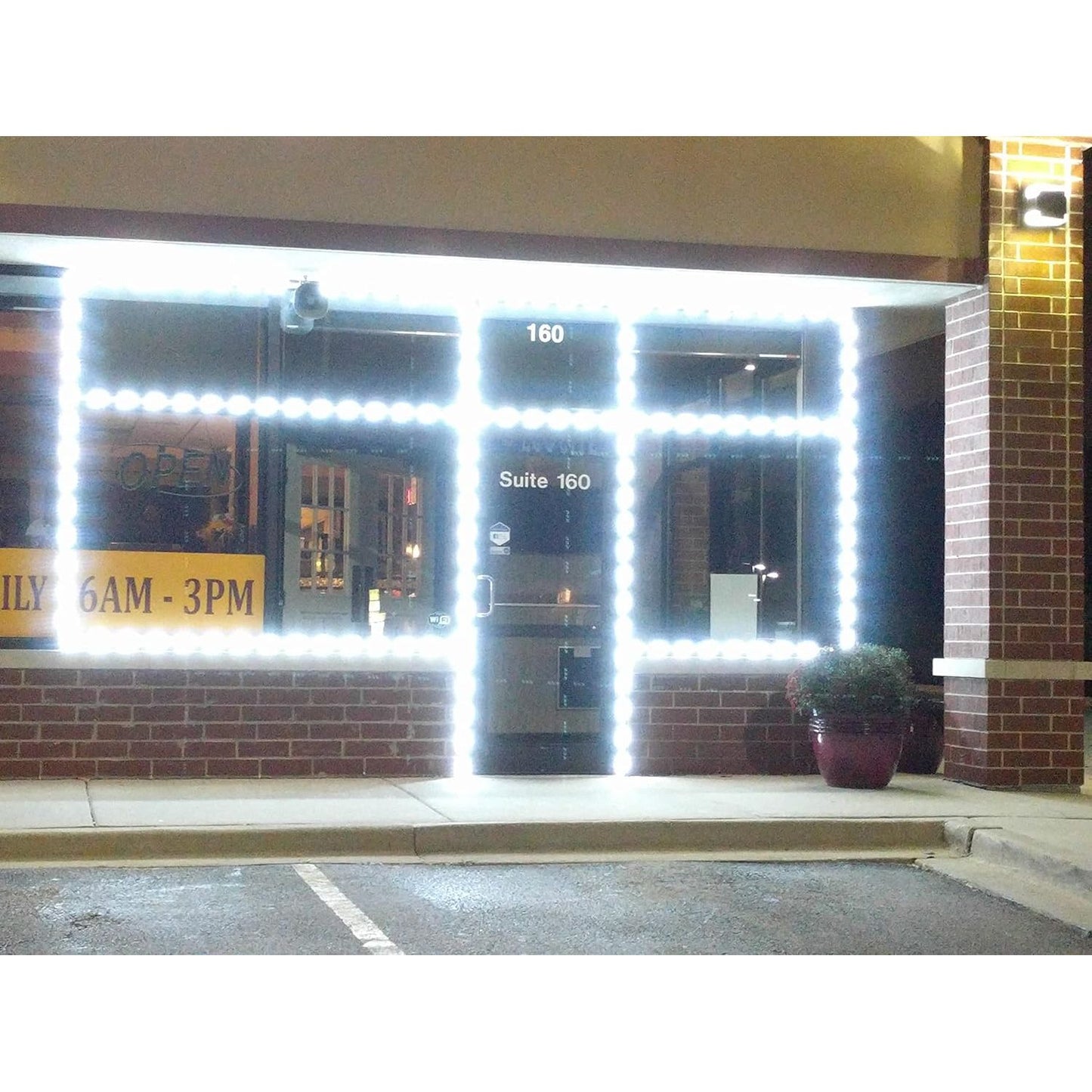 NEXTLED 50 stuks LED module verlichting - 5500mm – 24V 5000K wit licht – 5.5 meter LED modulesnoer – waterdichte reclame verlichting – 2 LED per module – signage lichtketting – voor lichtbak, reclamebord, kastverlichting en decoratieve verlichting