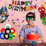Superhelden Feestartikelen - Avengers Decoraties - Verjaardagsbanner, Ballonnen & Cake Topper voor Jongensfeest