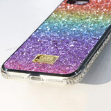 Luxe Muntonski Regenboog Gradiënt Hoesje voor iPhone 12 en 12 Pro - 6.1 inch - Bling Glitter met Strass - Elegant en Modieus - Lichtgewicht en Duurzaam