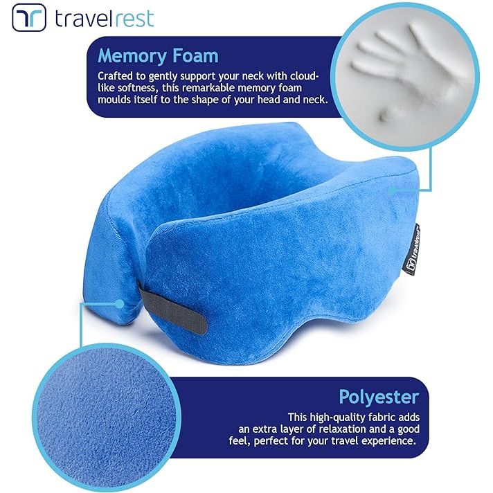 Reis Comfortabeler dan Ooit Ontspannen Onderweg Ultiem Comfort met het Ergonomische  Reiskussen - Perfect voor Alle Reistypes