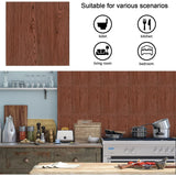 49 Stuks – Zelfklevende Vloerstickers 30 x 30 cm – Houtlook PVC Tegelstickers – Waterdicht en Slijtvast – Imitatie Houten Vloerpanelen voor Keuken Badkamer Gang Slaapkamer – Snijbare Vloerdecoratie – Makkelijk aan te brengen Tegelfolie
