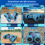 4x4 Afstandsbediende Stuntauto Voor Kinderen – 360° Rotatie &amp; 180° Flips – RC Auto Met LED-Verlichting &amp; Muziek – Duurzaam Ontwerp Voor Alle Terreinen – Inclusief Oplaadbare Batterijen – Geschikt Voor Kinderen Van 3-12 Jaar