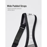 SYROKAN Women's Comfort Sports Bra – High Impact – Voor Grote Borsten – Dames Sport BH Zonder Beugel – Ademend Stretchmateriaal – Bounce Control – Medium Impact Support – Maat 80D