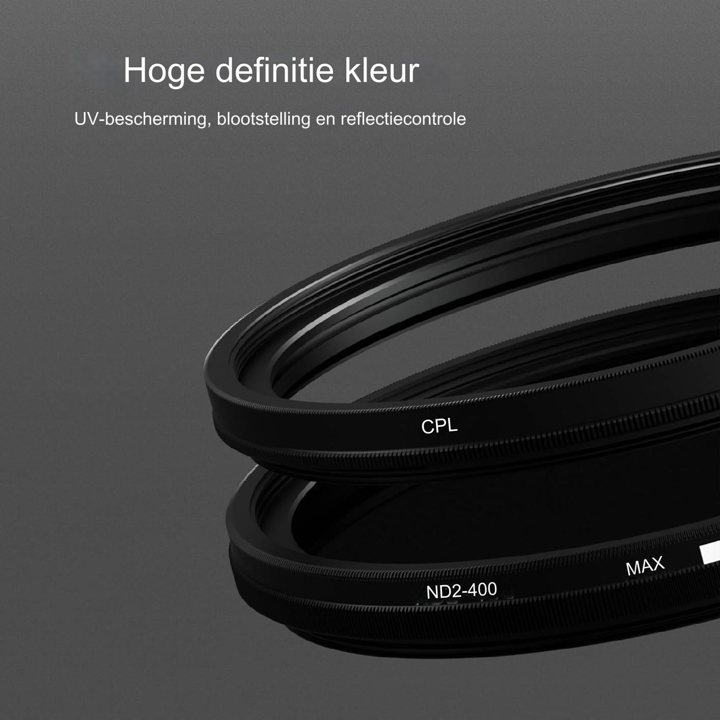 ND2 400 Filter Kit voor Cameralens - 77mm UV Filter Set - Variabele ND Filter - Neutrale Dichtheidsfilter - ND2 tot ND400 - 77mm Lenskits - UV Beschermingsfilter - Hoogwaardige Camera Accessoires - Verstelbare Neutrale Filter - Ultraviolet Lenskits