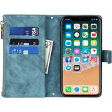 Multifunctioneel Portemonnee Hoesje voor iPhone X en iPhone Xs (5.8 Inch) - Creditcardhouder - Afneembare Schouderband - Duurzaam PU Leer - Handig Ritsvak - Beschermhoes voor iPhone X - Beschermhoes voor iPhone Xs - Telefoonhoesje met Portemonnee