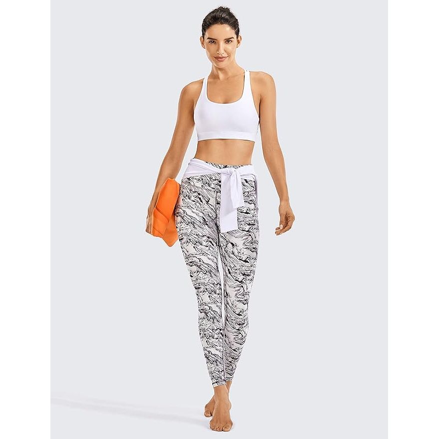 CRZ YOGA - Dames Strappy Back Sport BH - Maat M - Zonder Beugel - Medium tot Low Impact - Criss-Cross Bandjes - Verwijderbare Pads - Ademend en Comfortabel - Voor Yoga en Workouts