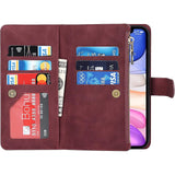 Mobiele Telefoon Ketting iPhone 11 pro Hoesje met Strap - Flip Leren Portemonnee Telefoonhoesje - 9 Kaartsleuven - Magnetische Sluiting - Flip Case Beschermhoes voor iPhone 11 - Handige Flipcase met Band - Wallet Case - Beschermende Telefoonhoes