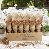 60 stuks - Kraft Papieren - de Sosayet  Cones voor Bruiloften - Prachtige Decoratie voor Jouw!"