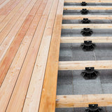 Verstelbare Terrassteunen 60-140mm - Weerbestendig & Draagkracht tot 480kg - Ideaal voor Balkon & Patio - Zwart - Set van 20